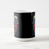 Personalisierter OG-Vater Vintager Baseball-Vatert Kaffeetasse (Mittel)