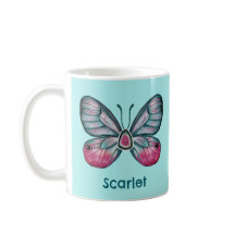 Personalisierter Oktober Aquamarin Glasswing Butte