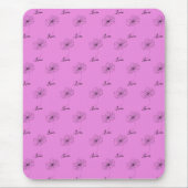 Personalisierter Oktober Cosmos Geburtstagsgeschen Mousepad (Vorne)