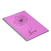 Personalisierter Oktober Cosmos Geburtstagsgeschen Notizblock (Rechte Seite)