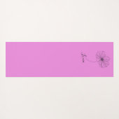 Personalisierter Oktober Cosmos Geburtstagsgeschen Yogamatte (Rückseite (Horizontal))