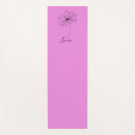 Personalisierter Oktober Cosmos Geburtstagsgeschen Yogamatte