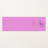 Personalisierter Oktober Cosmos Geburtstagsgeschen Yogamatte (Vorderseite (Horizontal))