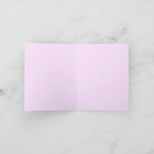 Personalisierter Oktober Pink Glasswing Butterfly Karte (Innenseite)