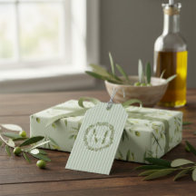 Personalisierter Olivenkranz Monogramm