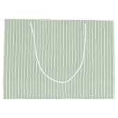 Personalisierter Olivenkranz Monogramm Große Geschenktüte (Rückseite)