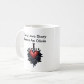 Personalisierter Olivia-Becher – Süßes Geschenk fü Kaffeetasse (Vorderseite Links)