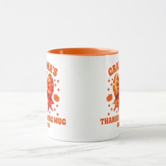 Personalisierter Oma-Erntedank Tasse (Zentrum)
