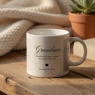 Personalisierter Oma-Foto-Becher Benutzerdefiniert Espressotasse