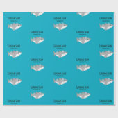 Personalisierter Oma-Hai Doo Doo Doo Geschenkpapier (Flach)