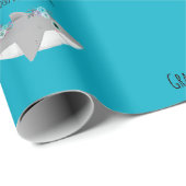 Personalisierter Oma-Hai Doo Doo Doo Geschenkpapier (Rolleneckpunkt)