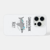 Personalisierter Oma-Hai Doo Doo Doo iPhone Hülle (Rückseite (Horizontal))