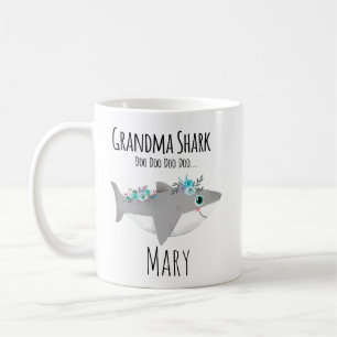 Personalisierter Oma-Hai Doo Doo Doo Kaffeetasse