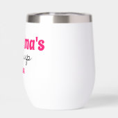 Personalisierter Oma-Hippy-Cup-Wine-Tumbler (Rückseite)
