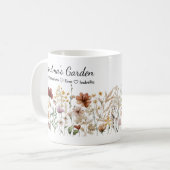 Personalisierter Oma-Schöner-Wildblumengarten Kaffeetasse (Vorderseite Links)