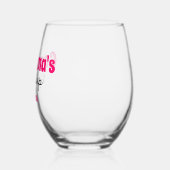 Personalisierter Oma-Sippy-Cup Weinglas Ohne Stiel (Links)