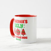 Personalisierter Oma-Weihnachtssüßer Tasse (Vorderseite Links)