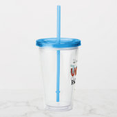 Personalisierter Onkel Retro Geschenk Bester Onkel Acryltrinkbecher (Rechts)