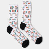 Personalisierter Onkel Retro Geschenk Bester Onkel Socken (Rechts)