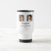 Personalisierter Opa | 2 Grandkids-Foto-Geschenk Reisebecher (Mittel)
