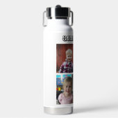 Personalisierter Opa | Enkelkinder Fotos Trinkflasche (Vorderseite)