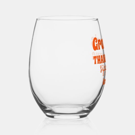 Personalisierter Opa-Erntedank-Sippy-Cup Weinglas Ohne Stiel (Rechts)