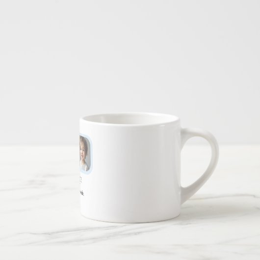Personalisierter Opa Espresso Cup mit 1 Kind Espressotasse (Rechts)