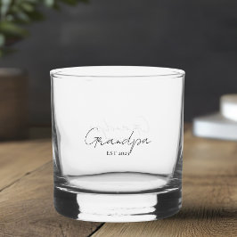 Personalisierter Opa EST 2025 | Neues Opa-Geschenk Whiskyglas
