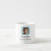 Personalisierter Opa mit 1 Grandkind-Geschenk Espressotasse (Vorderseite)