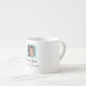 Personalisierter Opa mit 1 Grandkind-Geschenk Espressotasse (Vorderseite Rechts)