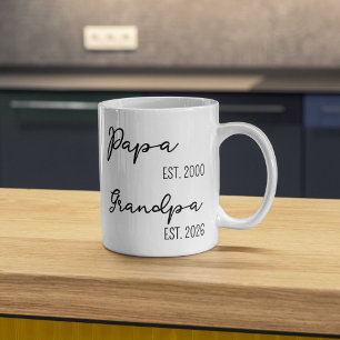 Personalisierter Opa-Tasse-Geschenk für neuen Groß Kaffeetasse
