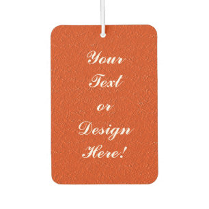 Personalisierter Orange Air Freshener mit Textur Autolufterfrischer