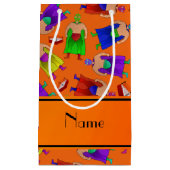 Personalisierter orange mexikanischer kleine geschenktüte (Vorderseite)