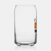 Personalisierter orange-schwarzer Abschluss Class Dosenglas (Rechts)