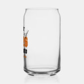 Personalisierter orange-schwarzer Abschluss Class Dosenglas (Links)