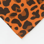 Personalisierter orangefarbener Bogen Fleecedecke (Ecke)