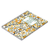 Personalisierter Orangenbaum Notizblock (Linke Seite)