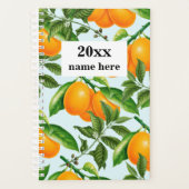 Personalisierter Orangenplaner Planer (Vorderseite)