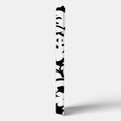 Personalisierter Oranschwarzer Damast mit benutzer Case-Mate iPhone Hülle (Rückseite / Rechts)