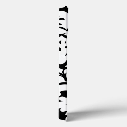 Personalisierter Oranschwarzer Damast mit benutzer Case-Mate iPhone Hülle (Rückseite / Rechts)