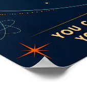 Personalisierter Orbit der Kontrolle MCM Stil Kuns Poster (Ecke)