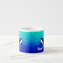 Personalisierter Orca-Espressobecher Espressotasse
