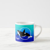 Personalisierter Orca-Espressobecher Espressotasse (Rechts)