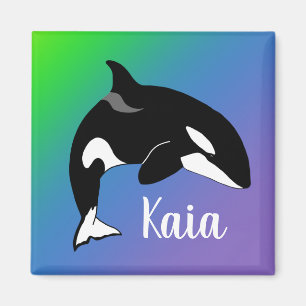 Personalisierter Orca Killer Whale Magnet