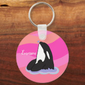 Personalisierter Orca Killer Whale Schlüsselanhänger (Vorderseite)
