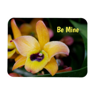 Personalisierter Orchid-Weichzeichner Magnet