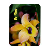 Personalisierter Orchid-Weichzeichner Magnet (Vertikal)