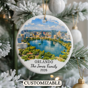 Personalisierter Orlando-Schmuck, Maßgeschneidert  Keramik Ornament