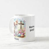 Personalisierter Oster Chihuahua Hund Kaffeetasse (Vorderseite Links)