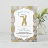 Personalisierter Osterbrunch / Ostereier Jagd Einladung (Stehend Vorderseite)
